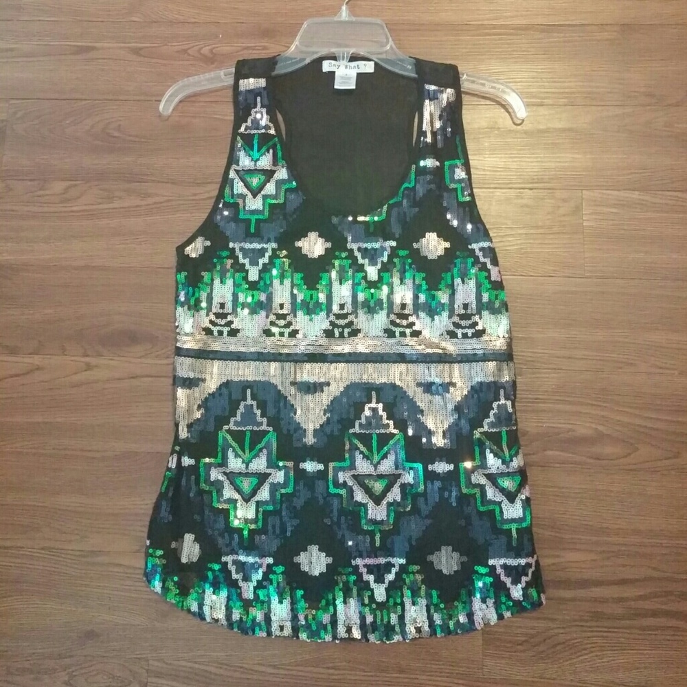 Sequence racerback tank